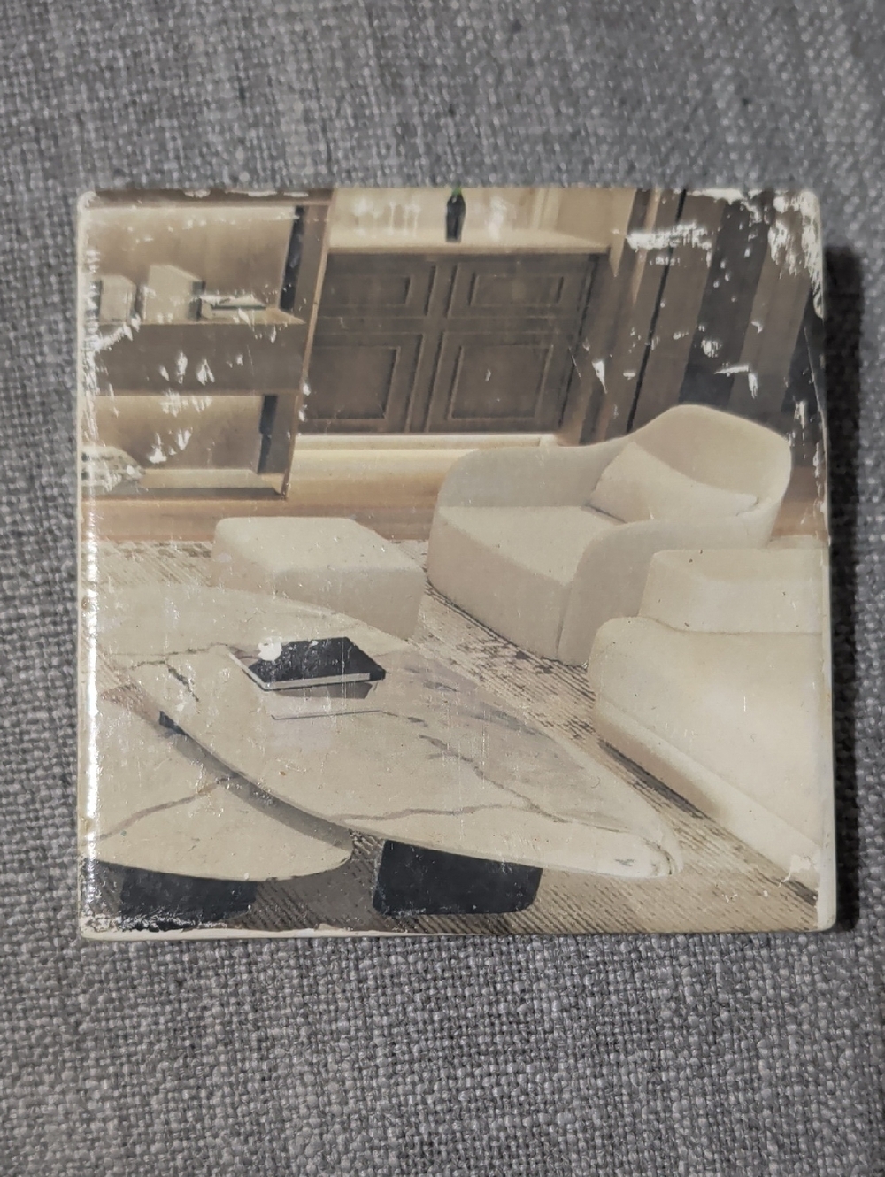 Cream Modern Accent Chair Set Tile Coaster-Home Accents & Acessories Handcrafted